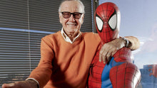 Load image into Gallery viewer, Stan Lee And Spiderman Diamond Painting Kit - DIY
