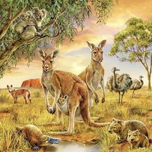 Load image into Gallery viewer, Kangaroo Love Diamond Painting Kit - DIY
