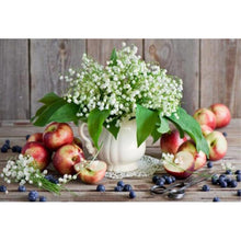 Load image into Gallery viewer, Lily Of The Valley And Apple Diamond Painting Kit - DIY
