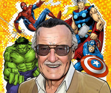 Load image into Gallery viewer, Comics Stan Lee Diamond Painting Kit - DIY
