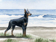 Load image into Gallery viewer, Doberman Pinscher Beach Diamond Painting Kit - DIY
