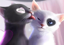 Load image into Gallery viewer, Cats Love Hearts Diamond Painting Kit - DIY
