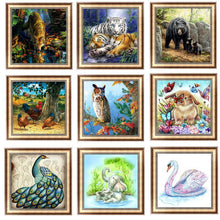 Load image into Gallery viewer, Animal Love Round Diamond Painting Kit - DIY

