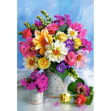 Load image into Gallery viewer, Bright Flowers Diamond Painting Kit - DIY
