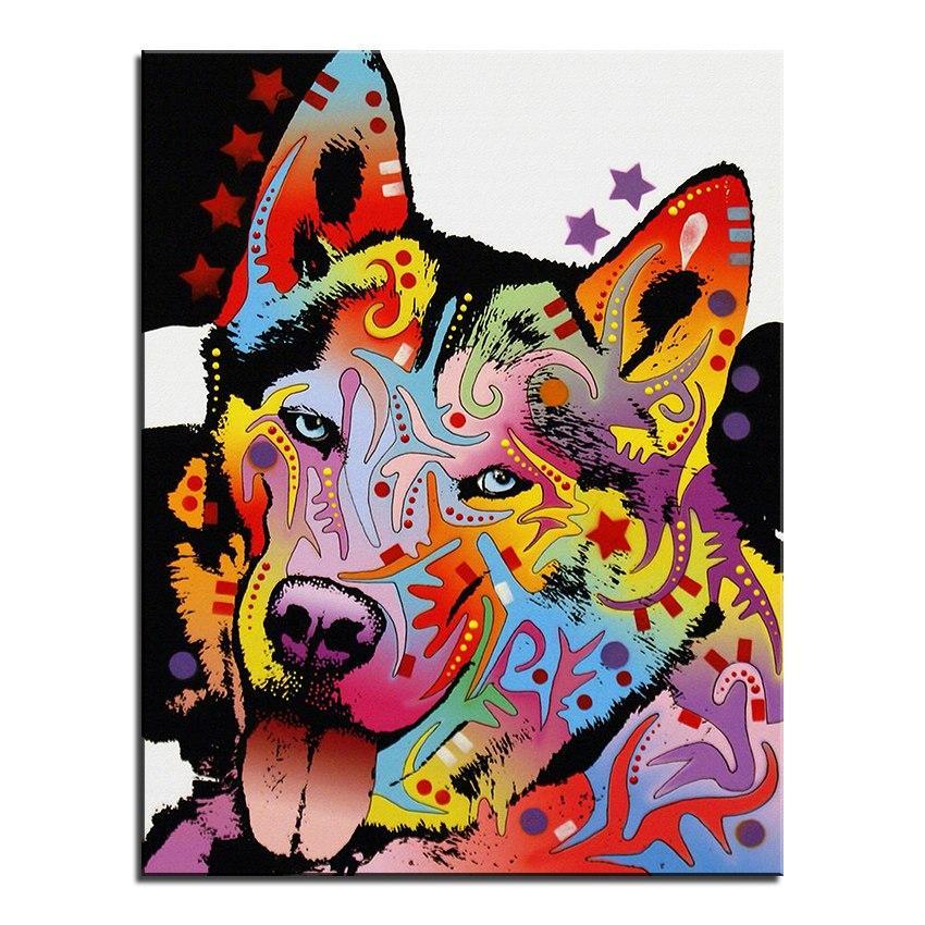Husky Colors Diamond Painting Kit - DIY