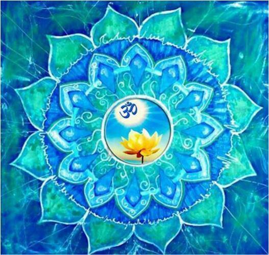 Mandala Blue Diamond Painting Kit - DIY