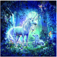 Load image into Gallery viewer, Unicorn and Fairy Diamond Painting Kit - DIY
