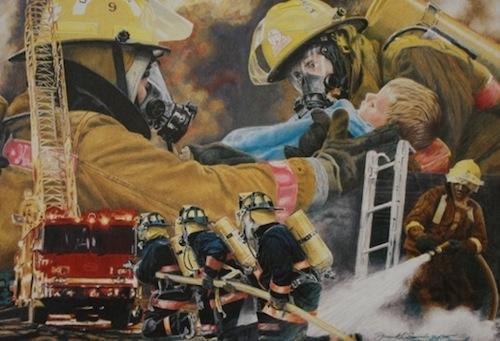 5d Fireman Firefighter Diamond Painting Kit Premium-23