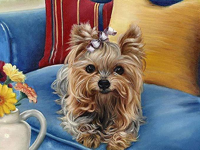 Yorkie Art Diamond Painting Kit - DIY