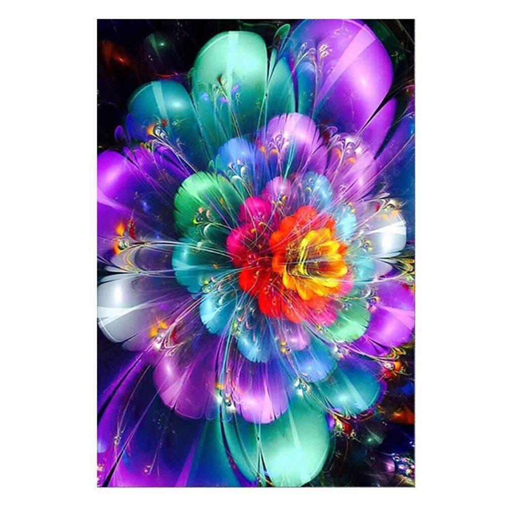 Rainbow Flowers Diamond Painting Kit - DIY Rainbow Flowers-4