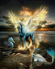 Load image into Gallery viewer, Mermaid And Unicorn Diamond Painting Kit - DIY
