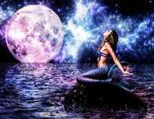 Load image into Gallery viewer, Mermaid  Night Diamond Painting Kit - DIY
