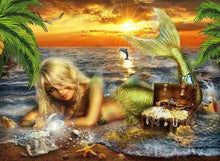 Load image into Gallery viewer, Mermaid Beach Diamond Painting Kit - DIY
