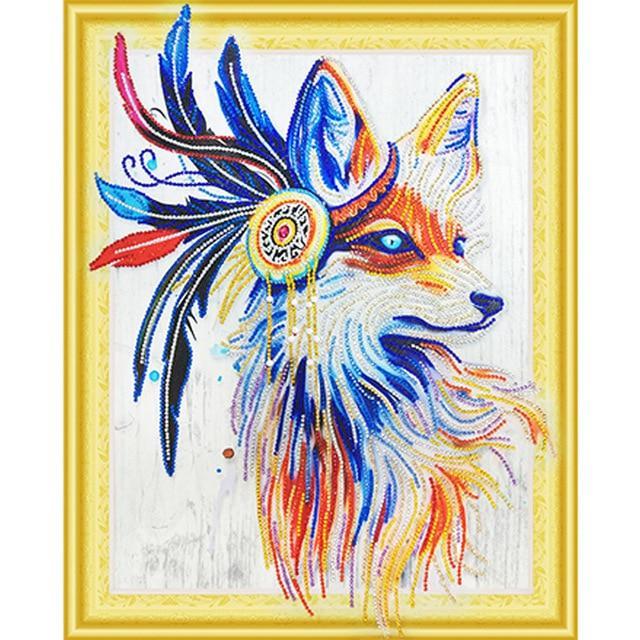 Special Shaped Wolf Diamond Painting Kit - DIY
